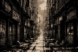 A narrow Meridian street